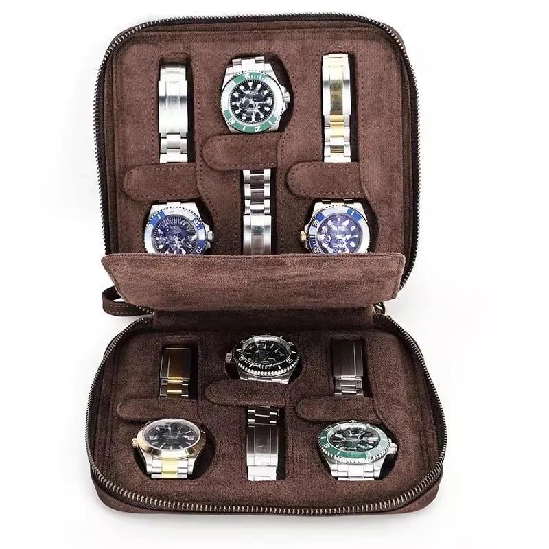 Clasp Leather Watch Case - WatchMatic