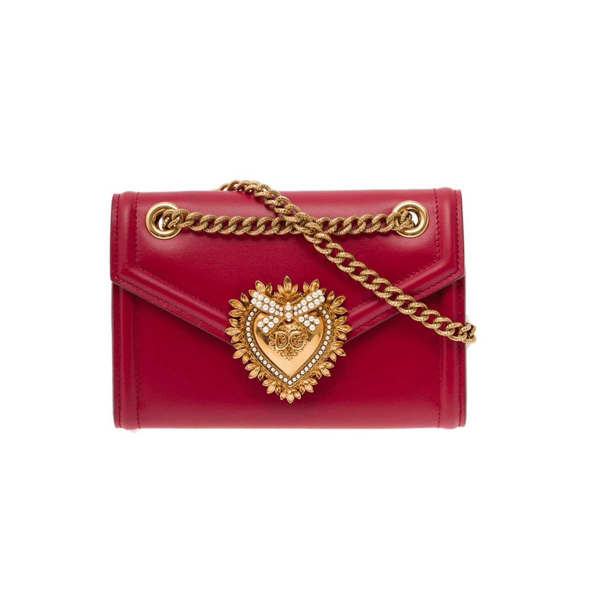 DOLCE & GABBANA Devotion Red Mini Women's Bag BI1168AV89387124 - WatchMatic