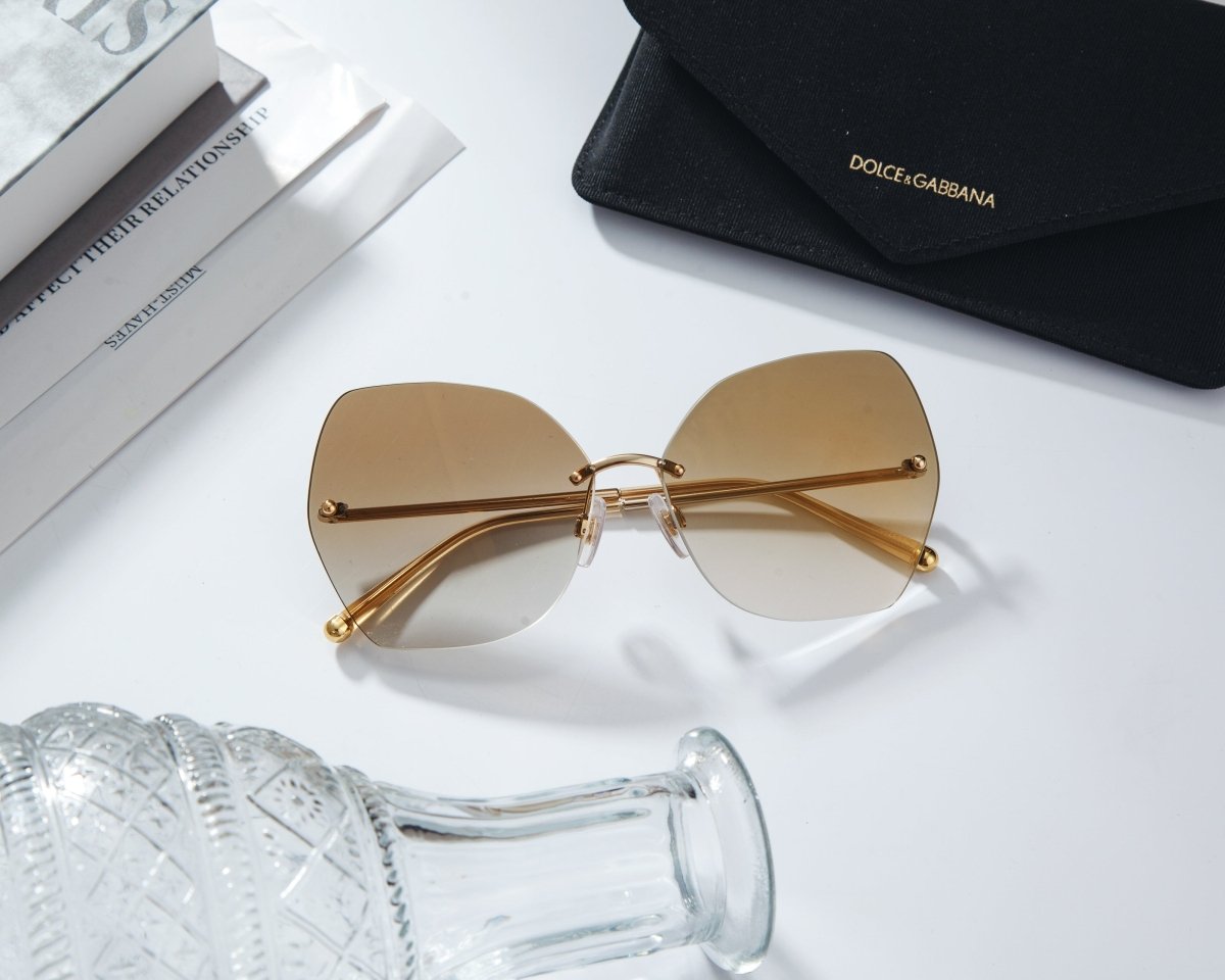 DOLCE & GABBANA Rimless Unisex Sunglasses DG2204 02/6E 2N - WatchMatic