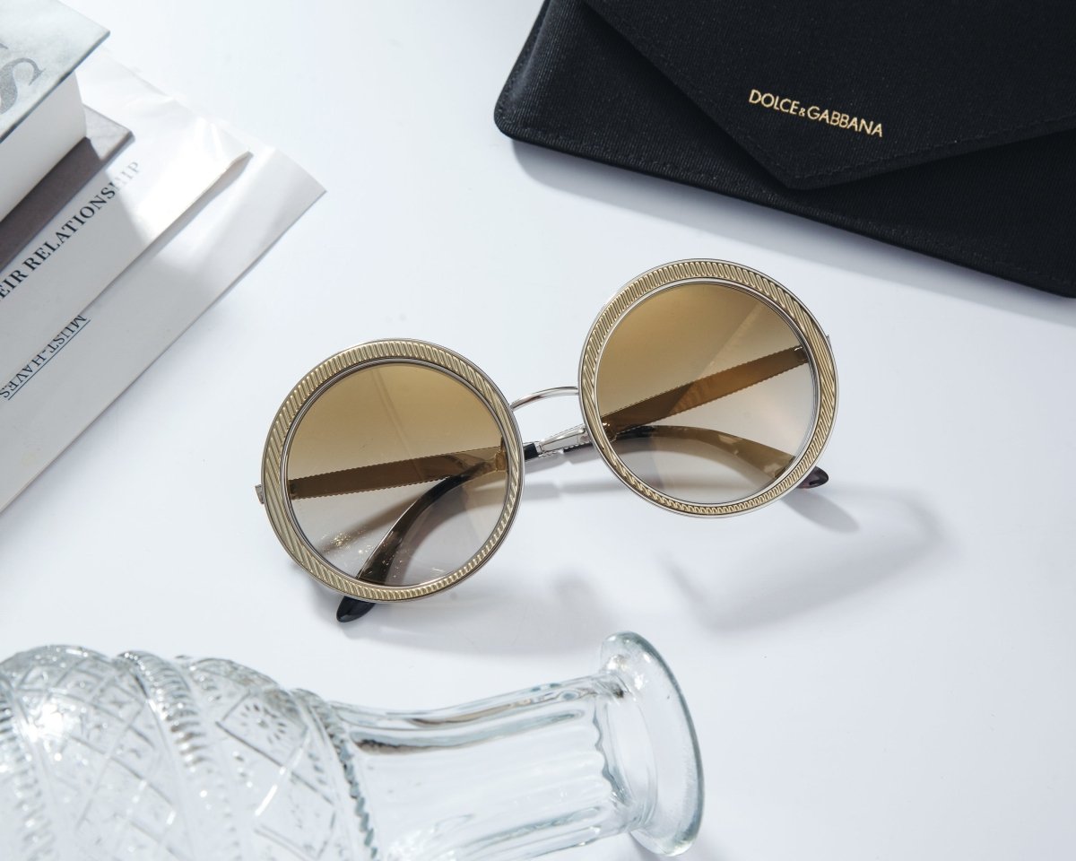 DOLCE & GABBANA Round Women's Sunglasses DG2179 13136E 2N - WatchMatic