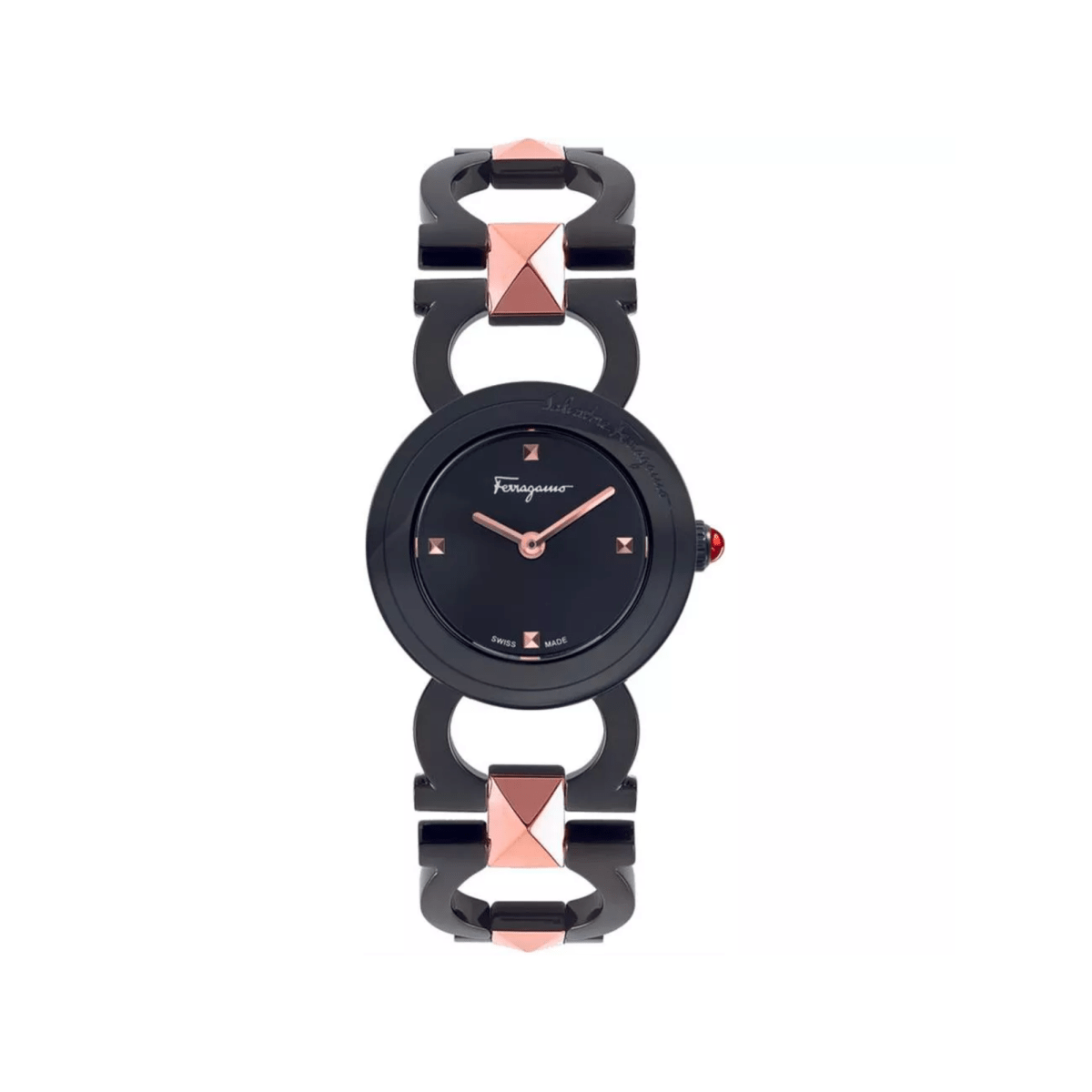 FERRAGAMO Double Gancini Stud Women's Watch SFMI00422 - WatchMatic