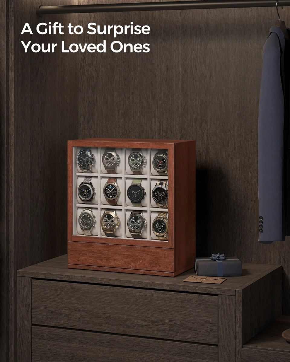 Formo Wooden 12 - Watch Box - WatchMatic