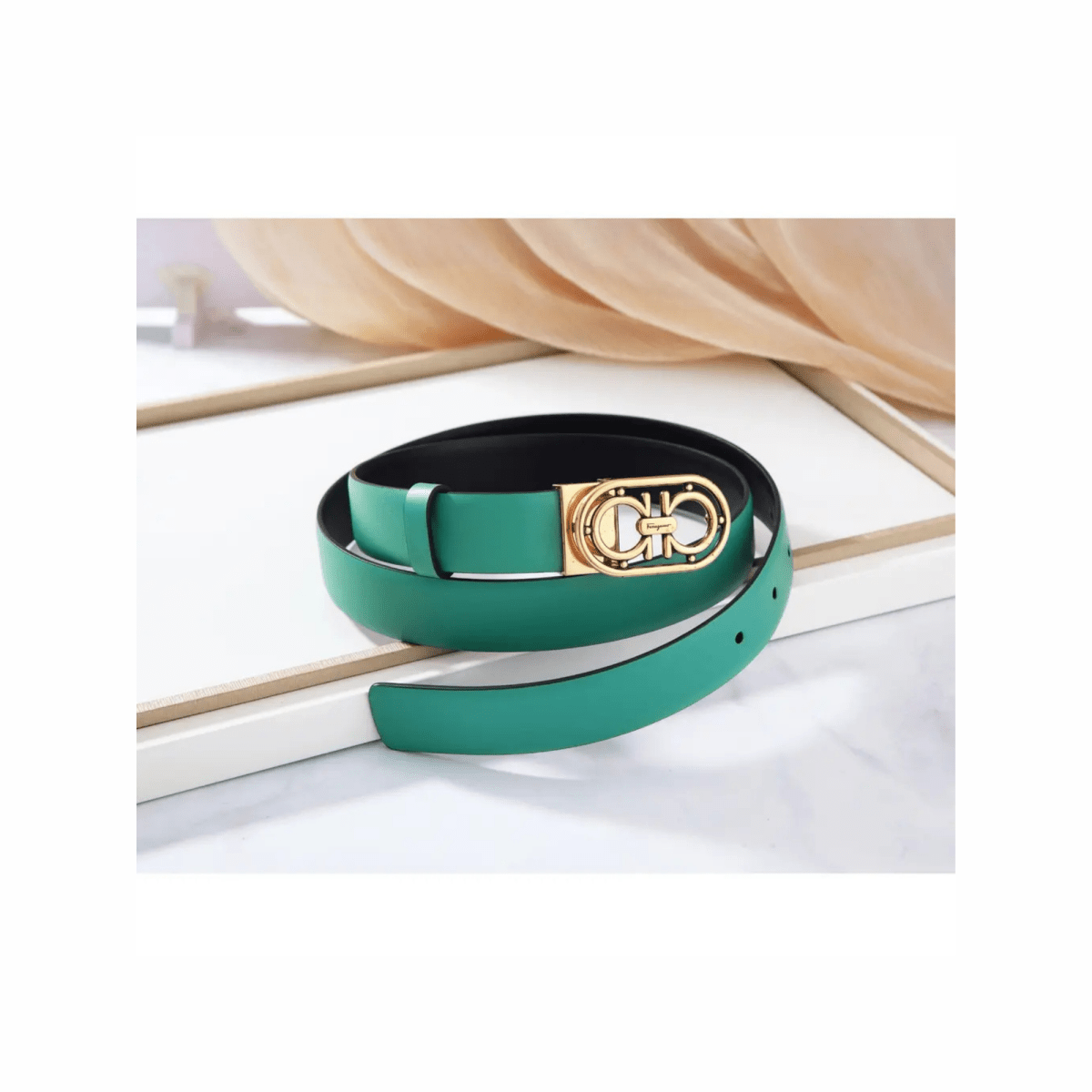 Gancini Leather Belt - WatchMatic