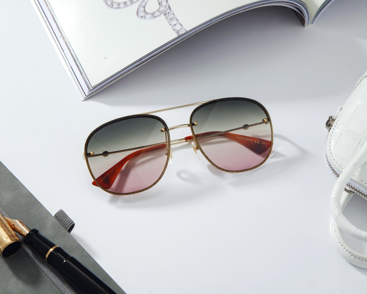 GUCCI Aviator Men's Sunglasses GG0227S - 004 - WatchMatic