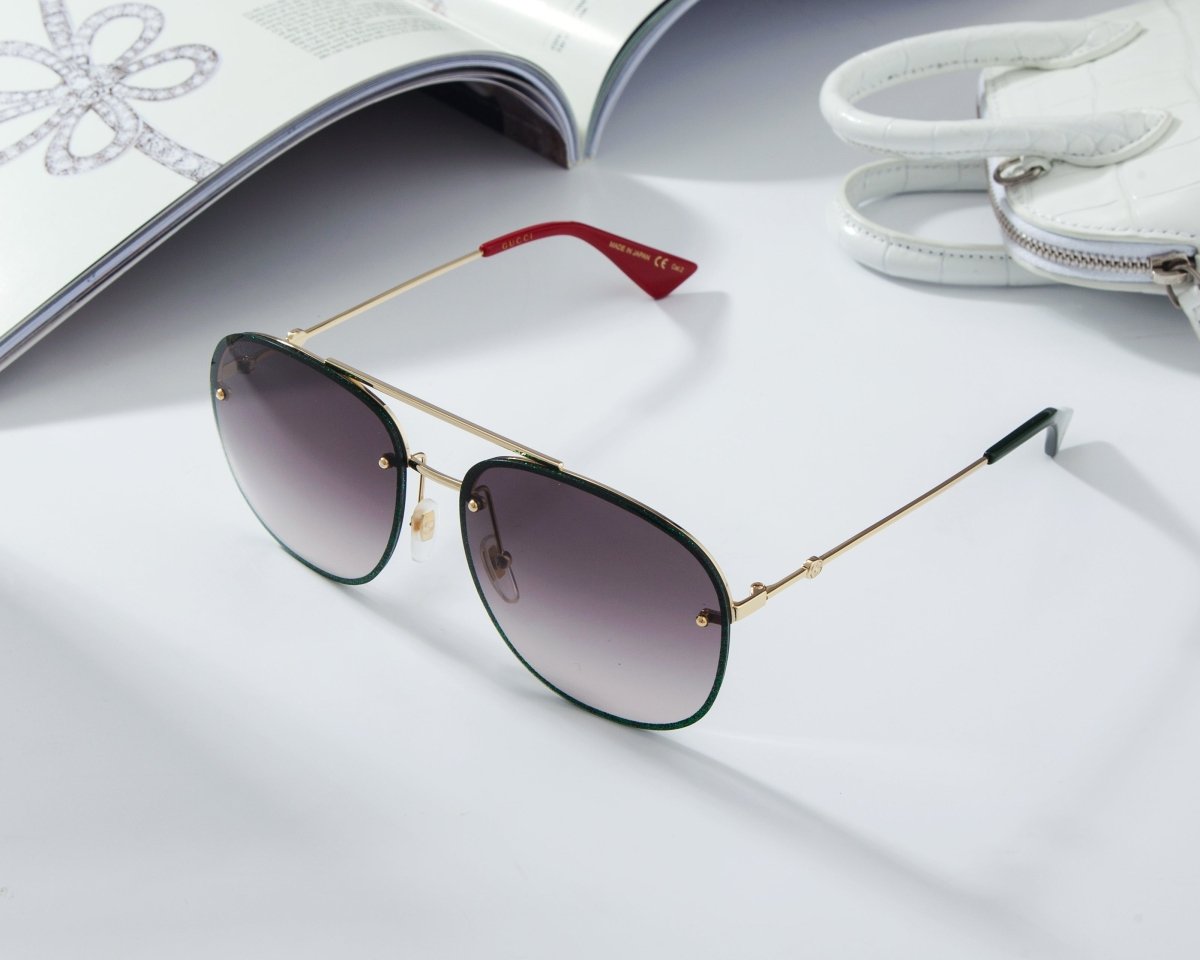 GUCCI Luxury Aviator Men's Sunglasses GG0227S - 001 - WatchMatic