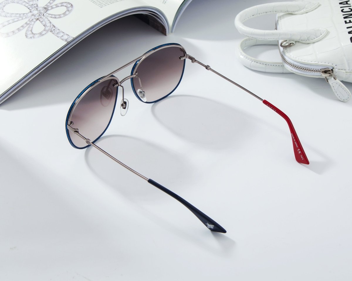 GUCCI Luxury Aviator Men's Sunglasses GG0227S - 002 - WatchMatic