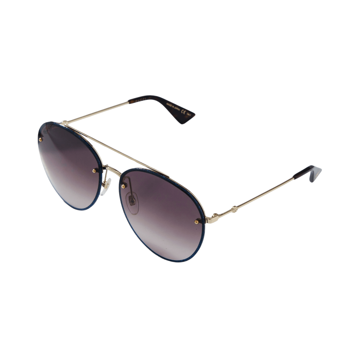 GUCCI Unisex Aviator Sunglasses GG0351S - 002 - WatchMatic
