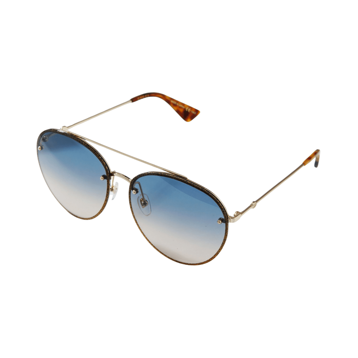 GUCCI Unisex Aviator Sunglasses GG0351S - 003 - WatchMatic