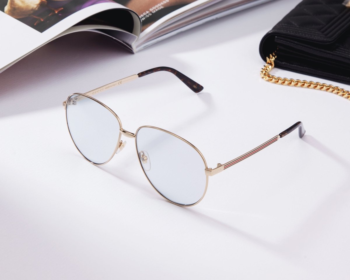 GUCCI Women's Aviator Optical Glasses GG0138S - 30001544004 - WatchMatic