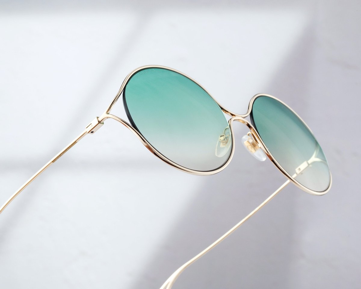 GUCCI Women's Oversized Round Sunglasses GG0253S - 30002345004 - WatchMatic