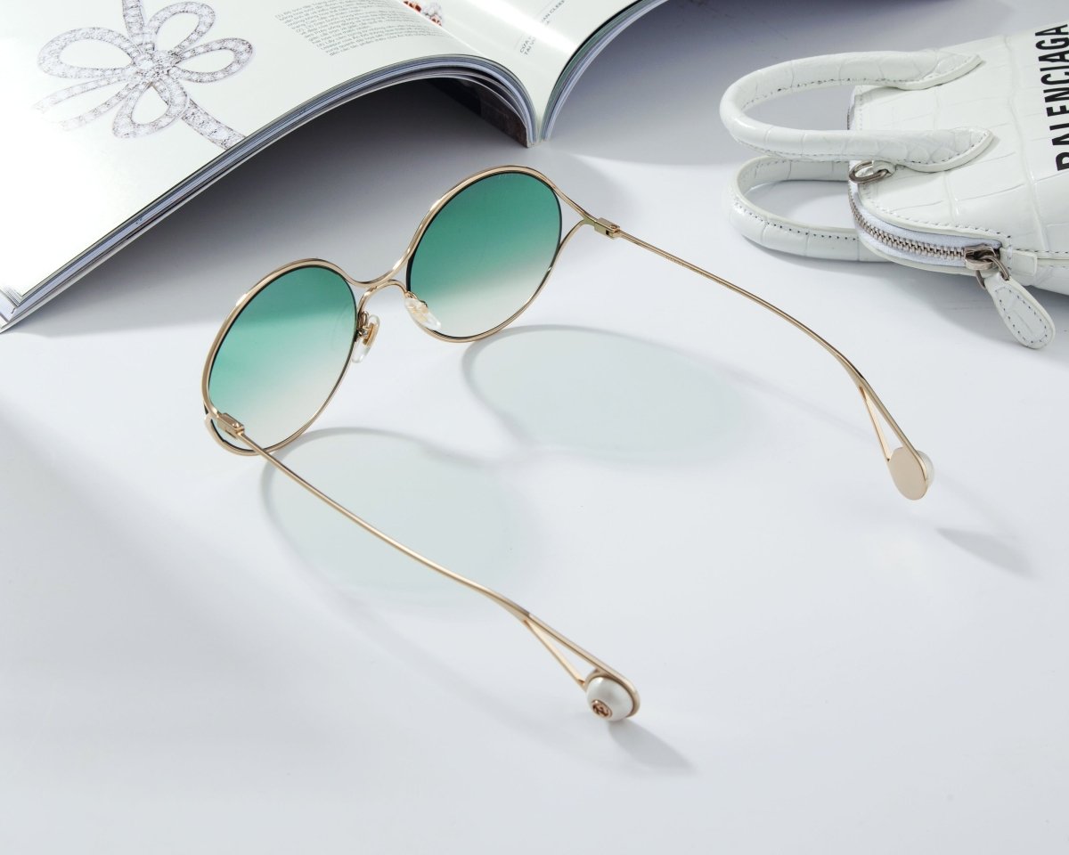 GUCCI Women's Oversized Round Sunglasses GG0253S - 30002345004 - WatchMatic