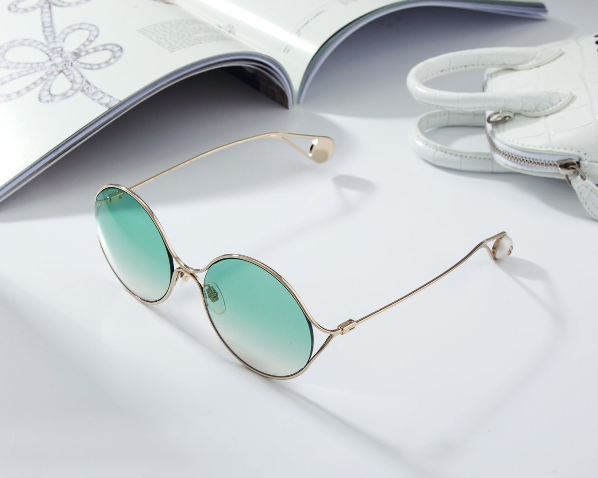 GUCCI Women's Oversized Round Sunglasses GG0253S - 30002345004 - WatchMatic