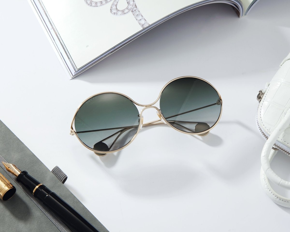 GUCCI Women's Oversized Round Sunglasses GG0253SA - 30002609001 - WatchMatic