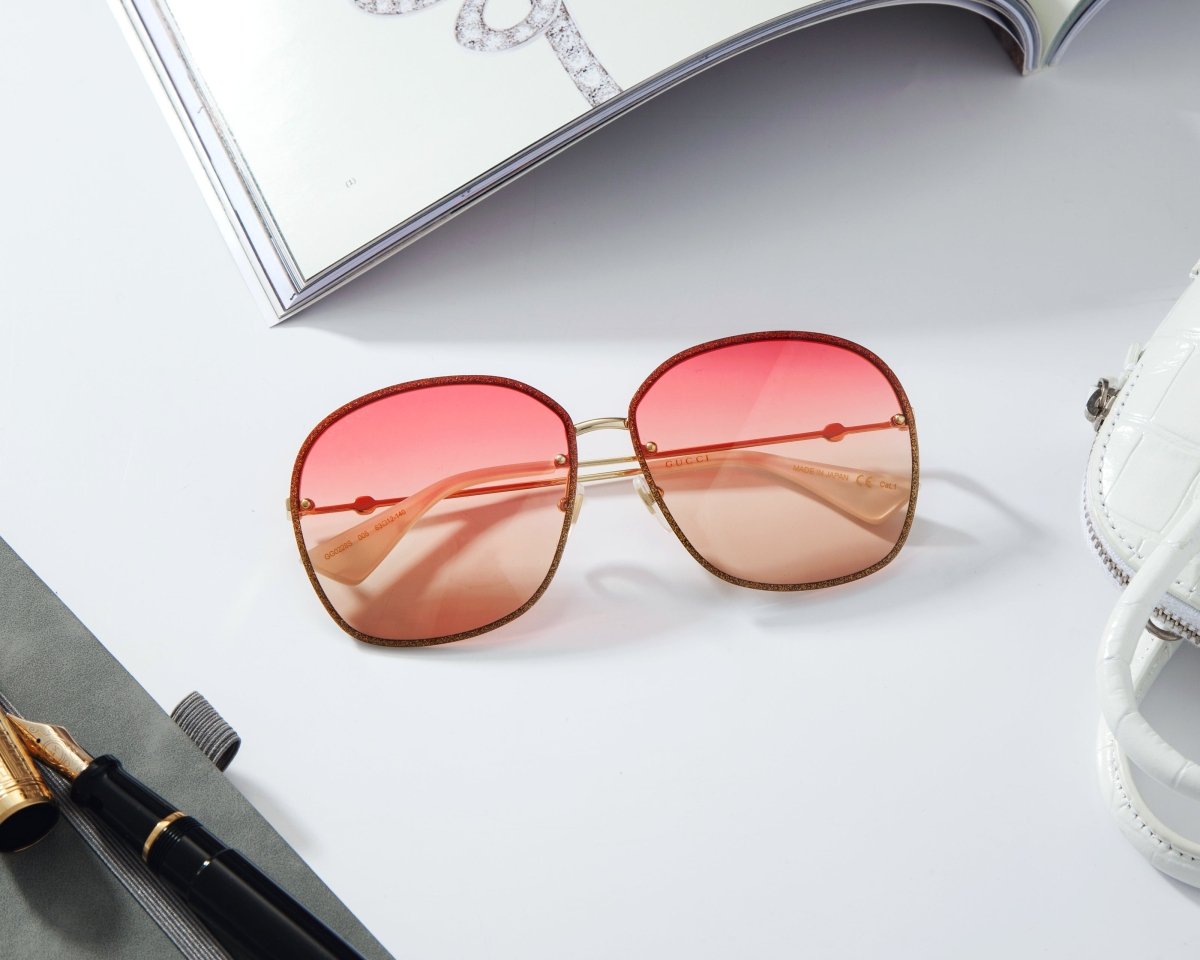 GUCCI Women's Oversized Square Sunglasses GG0228S - 005 - WatchMatic