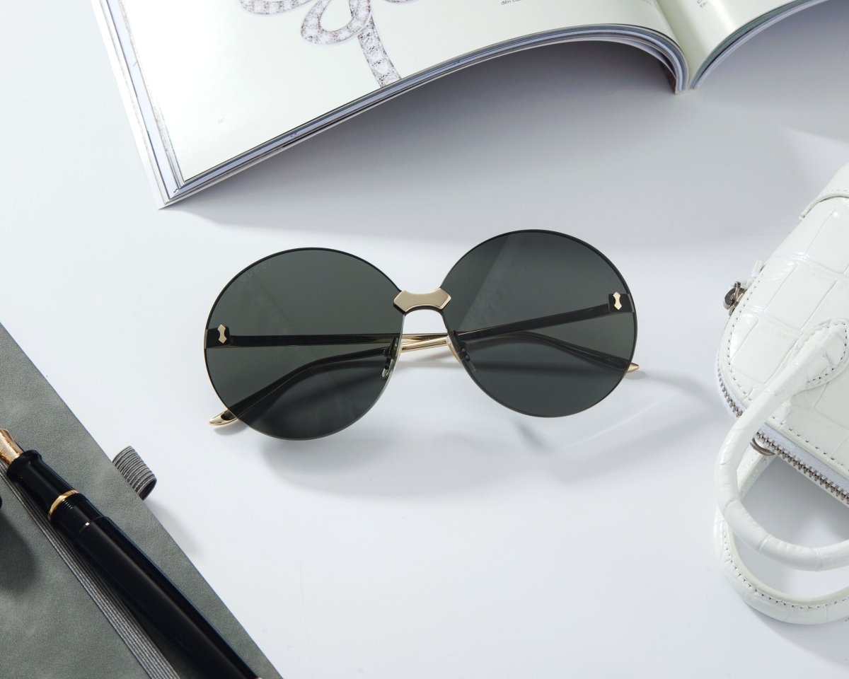 GUCCI Women's Rimless Round Sunglasses GG0353S - 30002876001 - WatchMatic