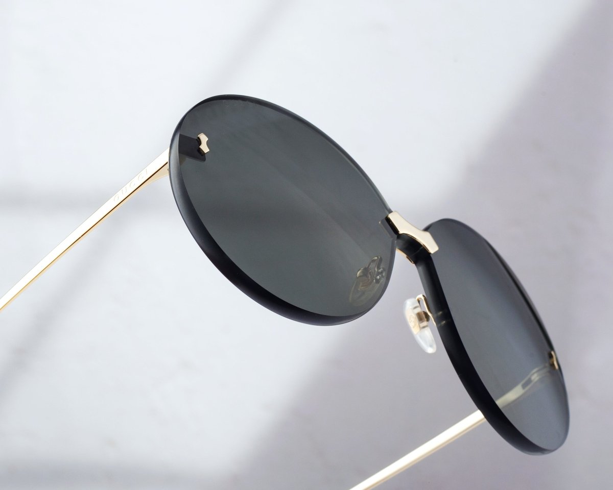 GUCCI Women's Rimless Round Sunglasses GG0353S - 30002876001 - WatchMatic