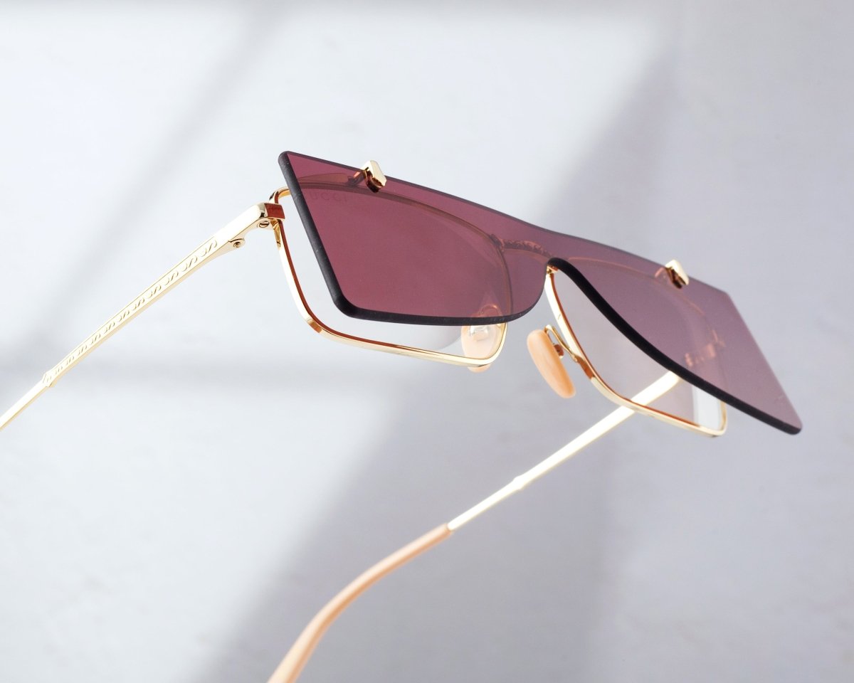 GUCCI Women's Rimless Shield Sunglasses GG0363S - 30005936002 - WatchMatic