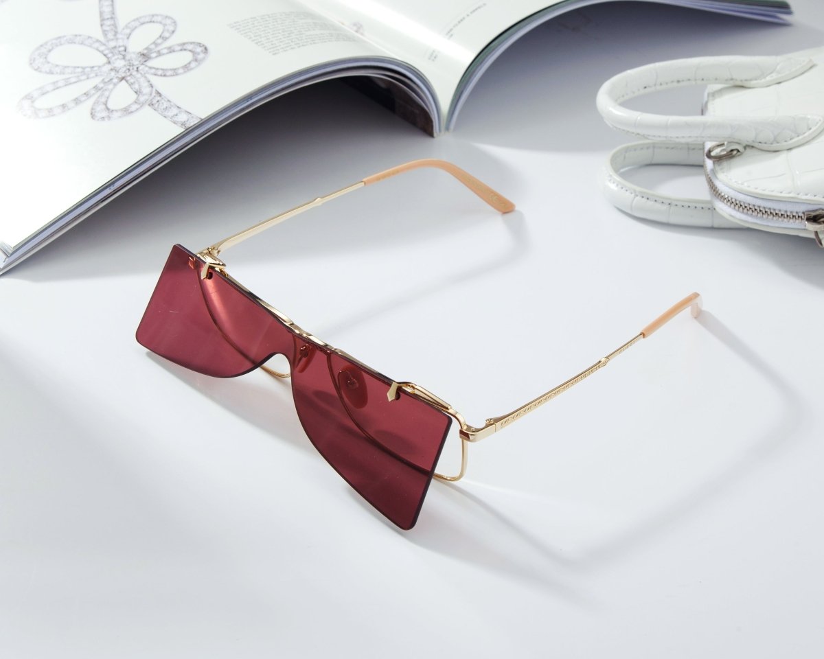 GUCCI Women's Rimless Shield Sunglasses GG0363S - 30005936002 - WatchMatic