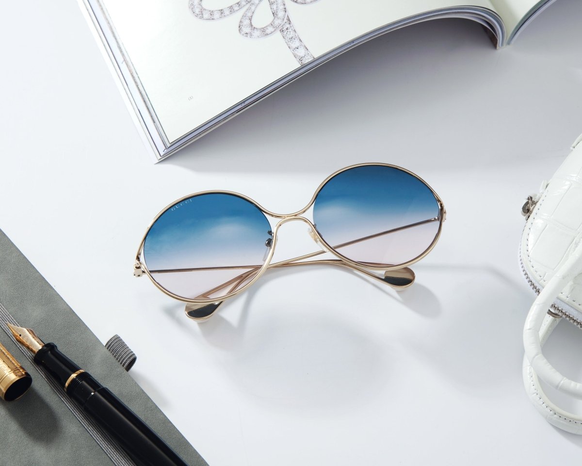 GUCCI Women's Round Gradient Sunglasses GG0253SA - 30002609003 - WatchMatic
