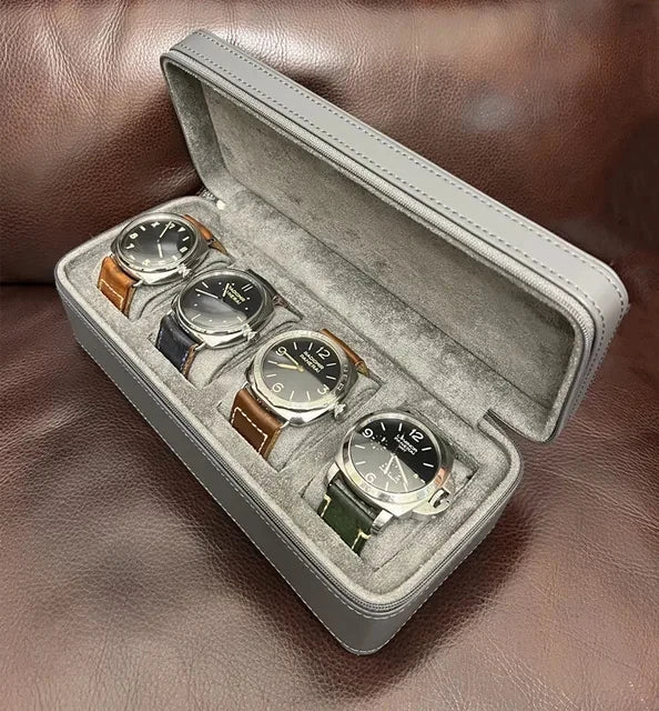 Hexo Green Leather Watch Case - WatchMatic