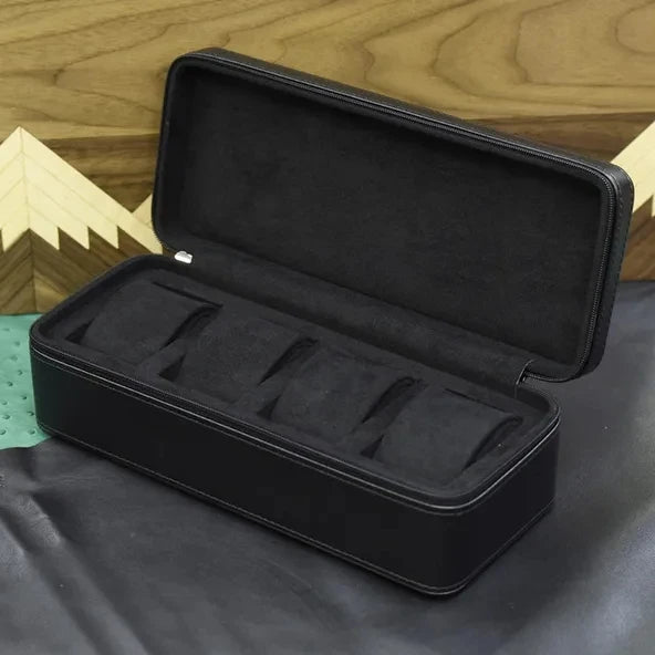 Hexo Green Leather Watch Case - WatchMatic
