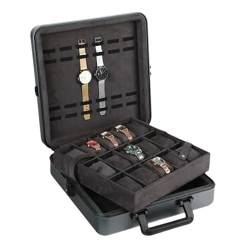 Imperial Luxury Aluminium Watch Suitcase - WatchMatic