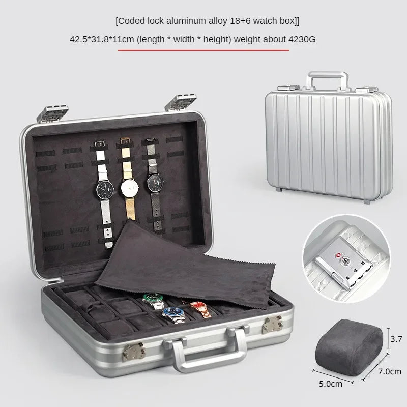 Imperial Luxury Aluminum Watch Suitcase - WatchMatic