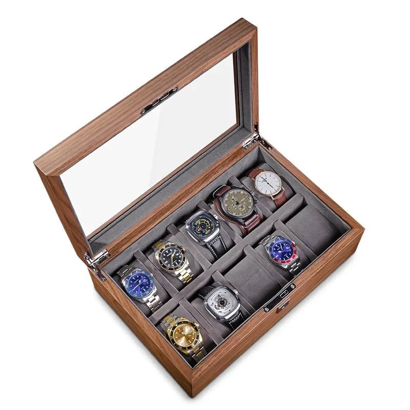 Juno Walnut Wood Watch Box - WatchMatic