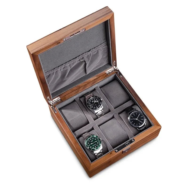 Juno Walnut Wood Watch Box - WatchMatic