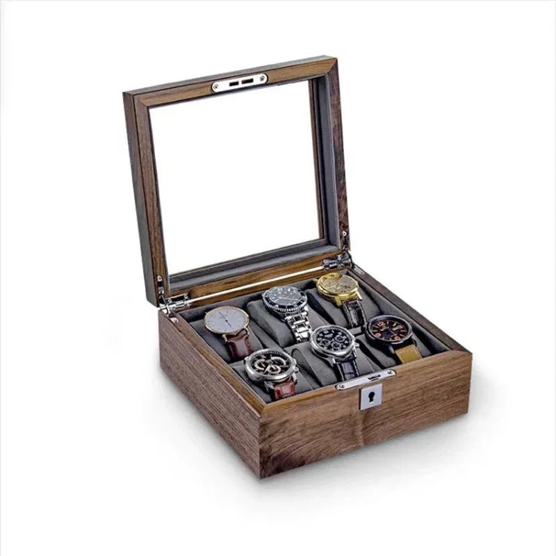 Juno Walnut Wood Watch Box - WatchMatic