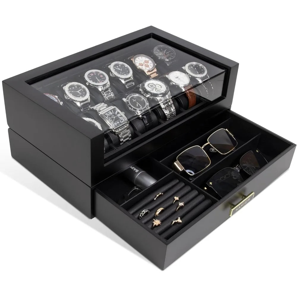 Krown Wooden 12 - Watch Box - WatchMatic