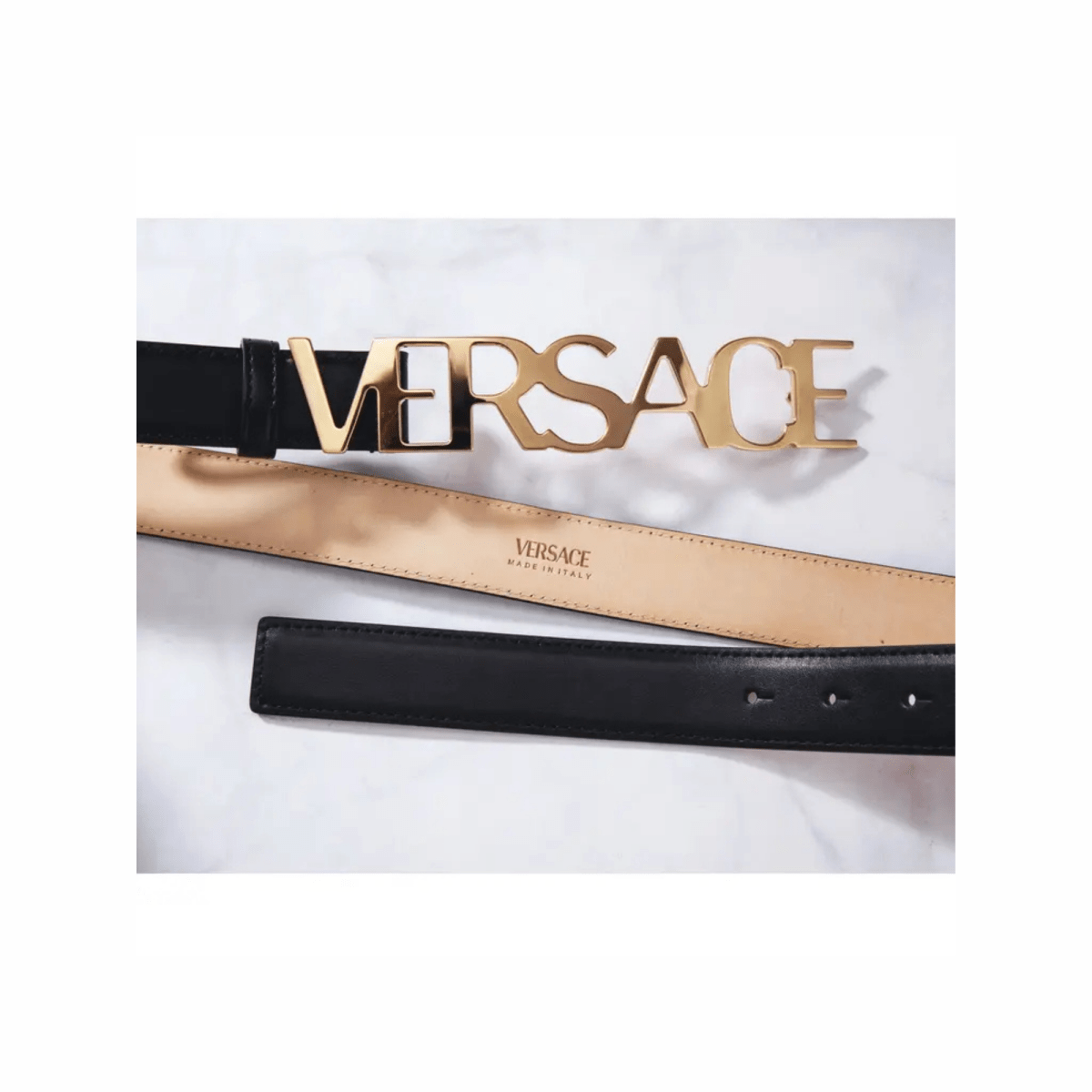 Lettering Logo Buckle Belt - WatchMatic