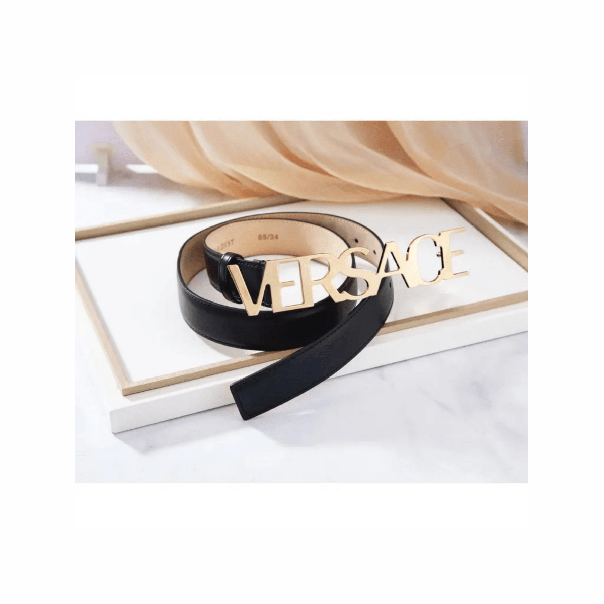 Lettering Logo Buckle Belt - WatchMatic