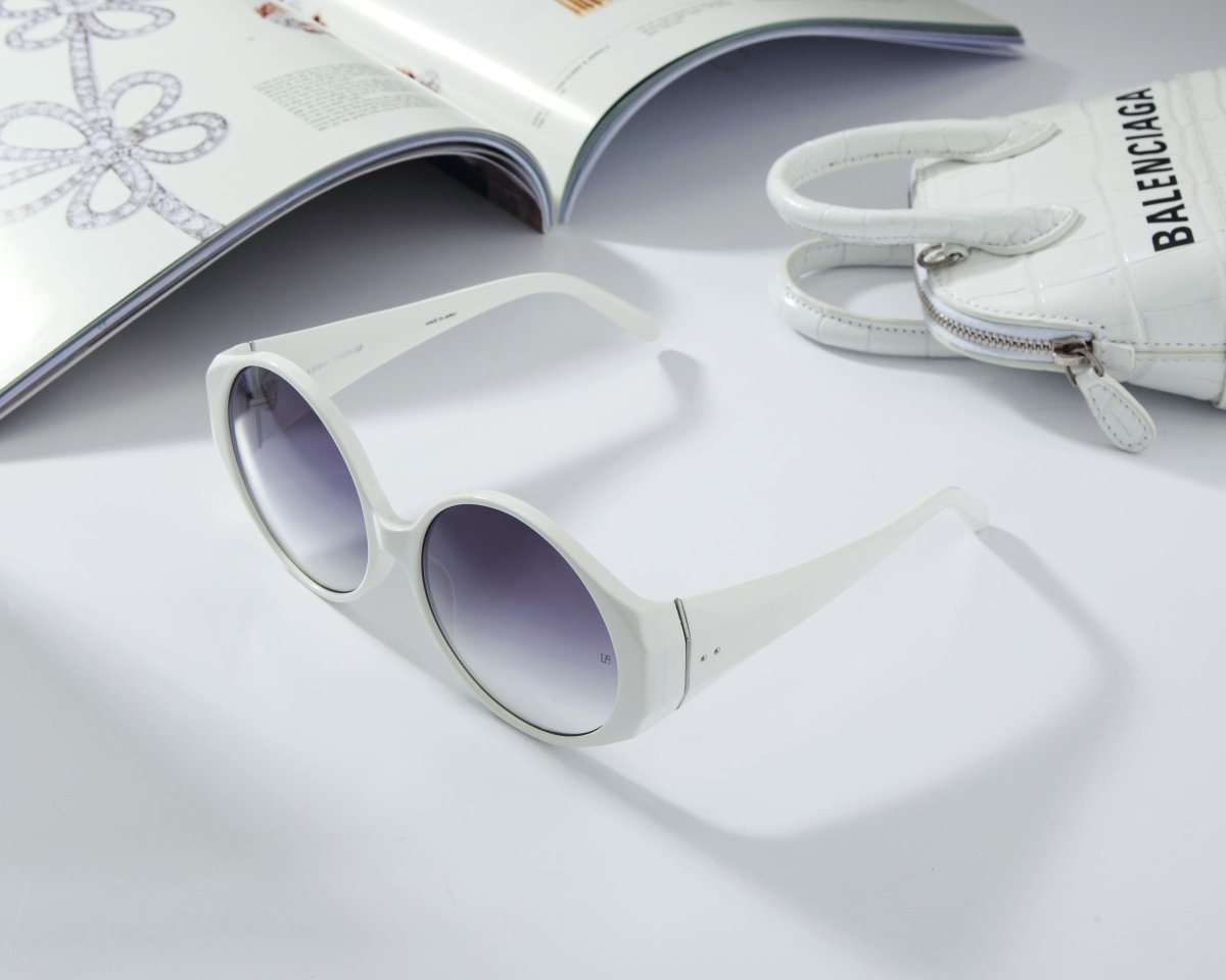 LINDA FARROW White Round Women's Sunglasses LFL714C2 - SUN - WatchMatic