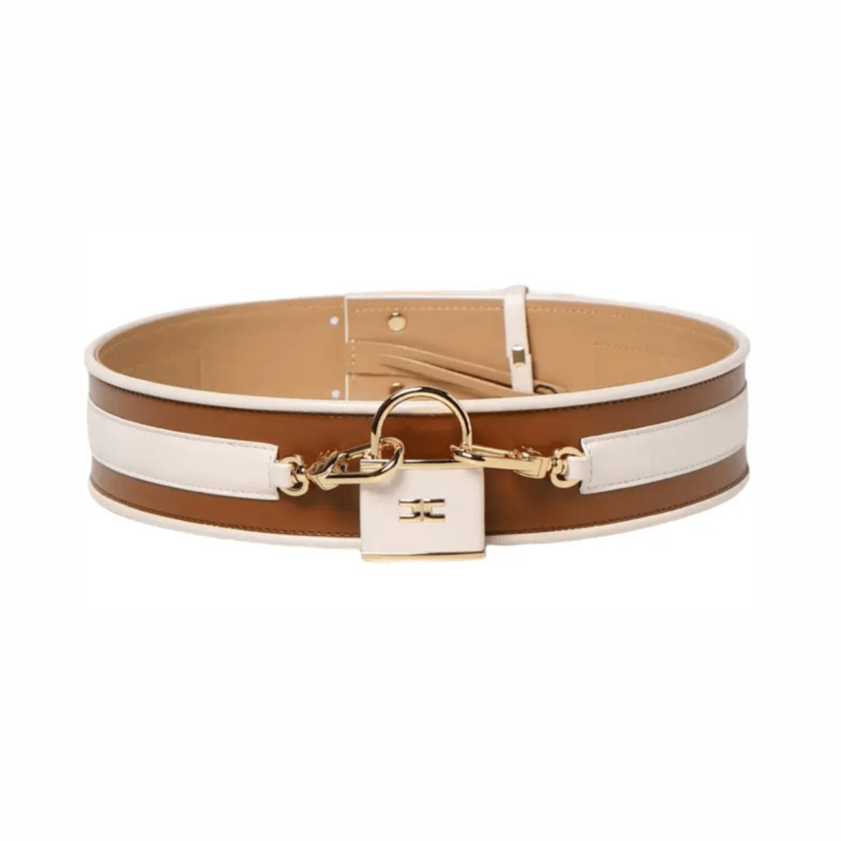 Logo Padlock High Waist Belt - WatchMatic