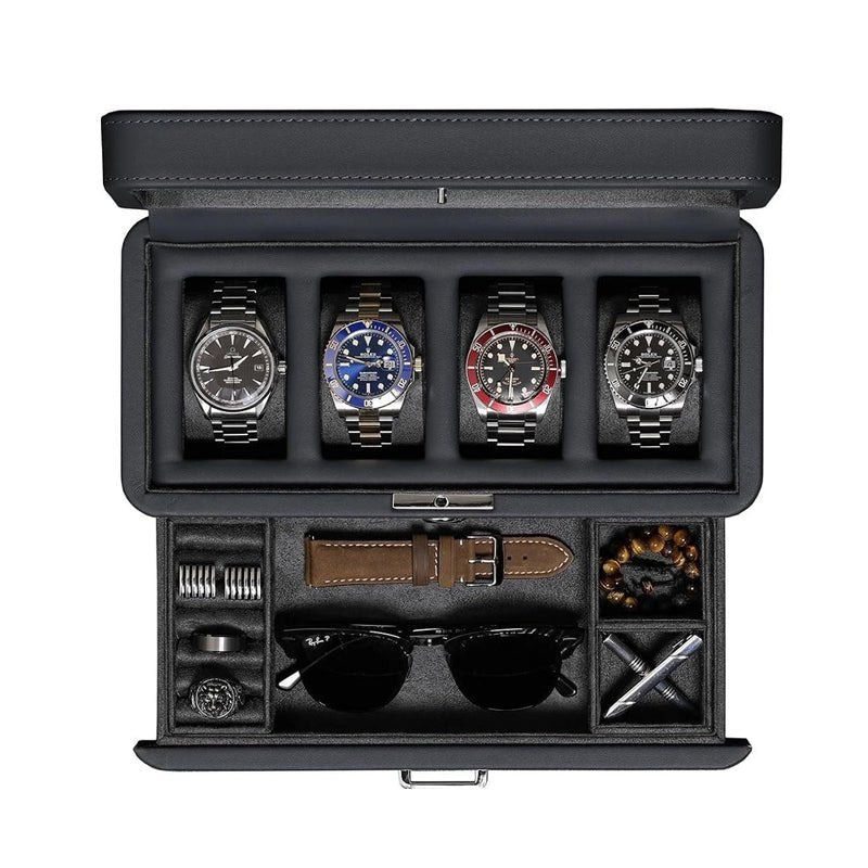 Loop Luxury Leather 4 - Watch Box - WatchMatic