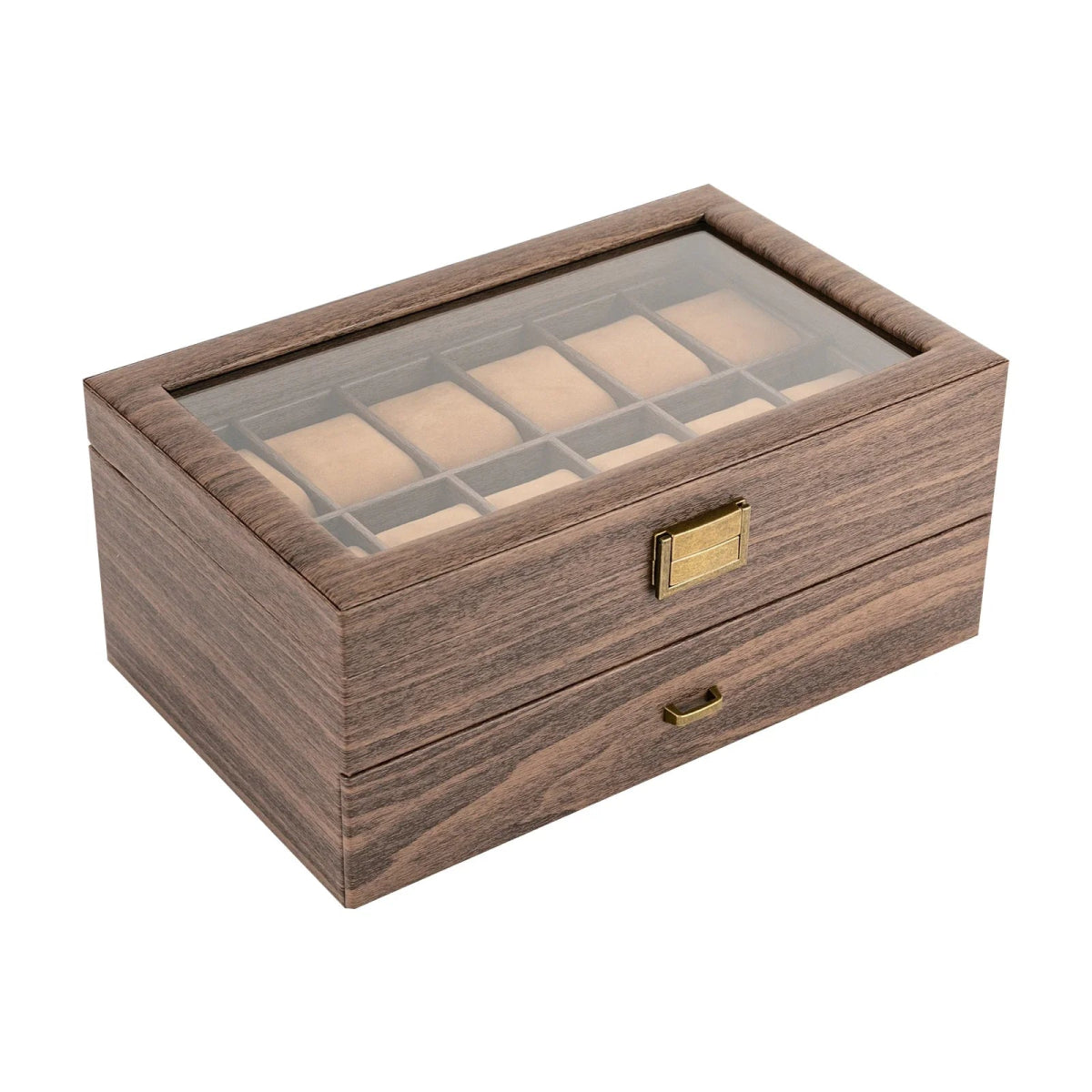 Luxor Brown 24 - Watch Box - WatchMatic