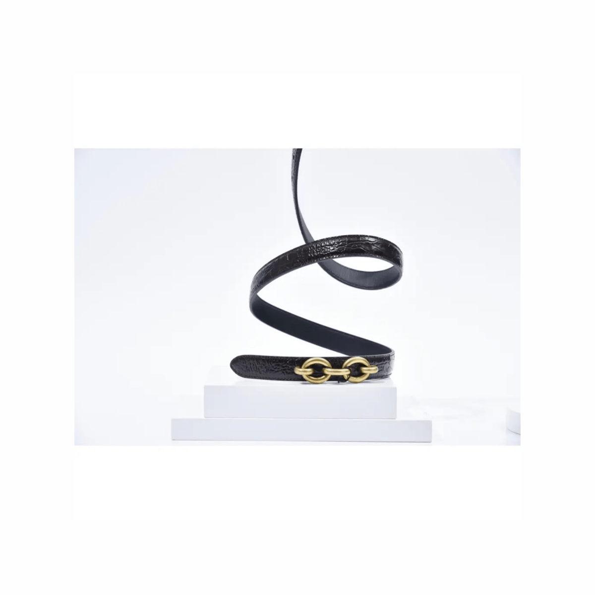 Maillon Crocodile - effect Leather Belt - WatchMatic