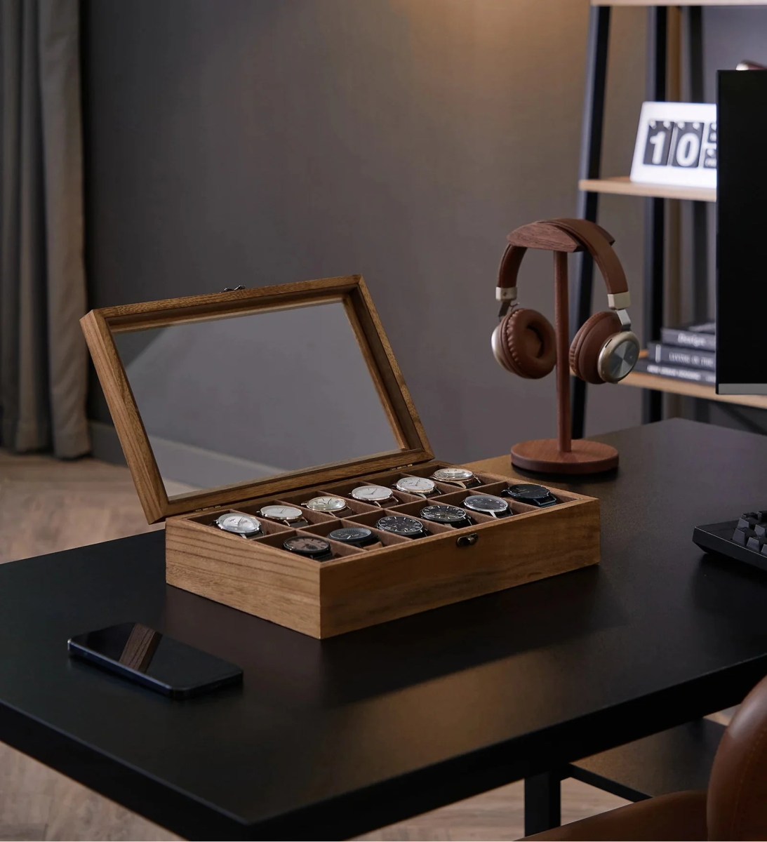 Modo Brown 12 - Watch Box - WatchMatic