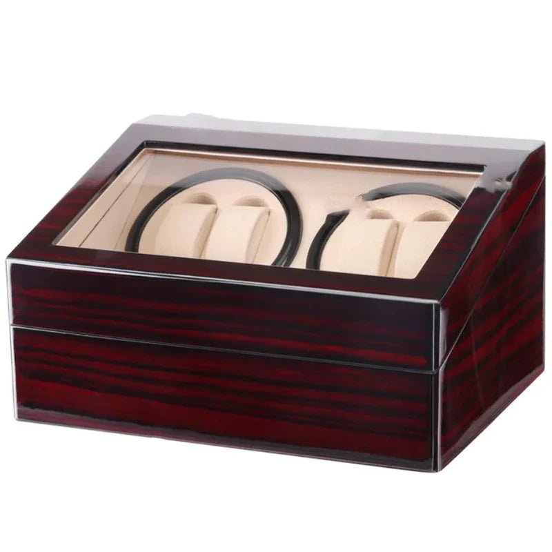 Nexa Wooden Quad Watch Winder - WatchMatic