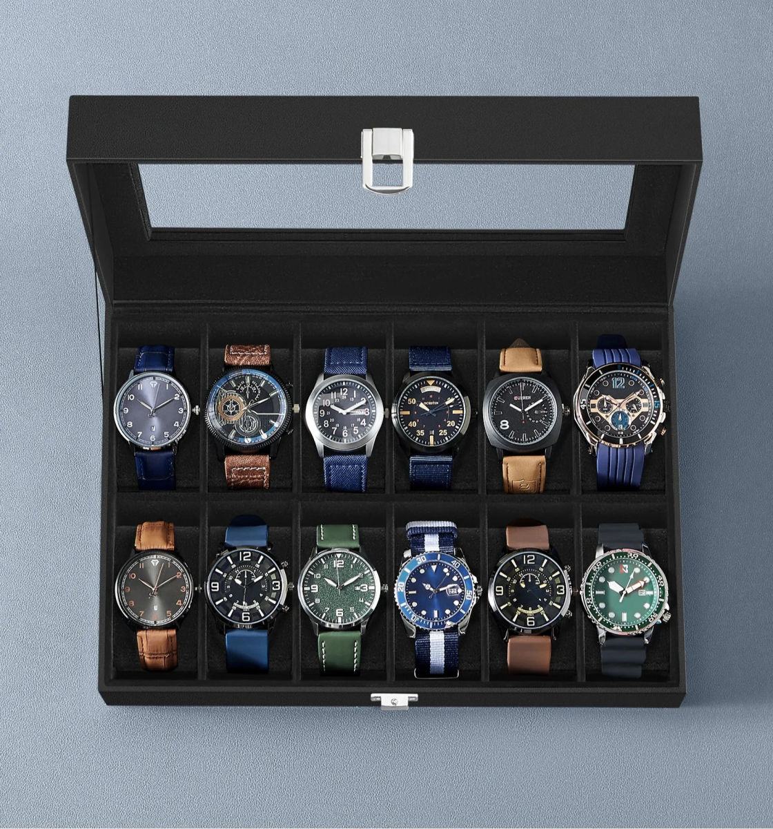Prestor Black 12 - Watch Box - WatchMatic