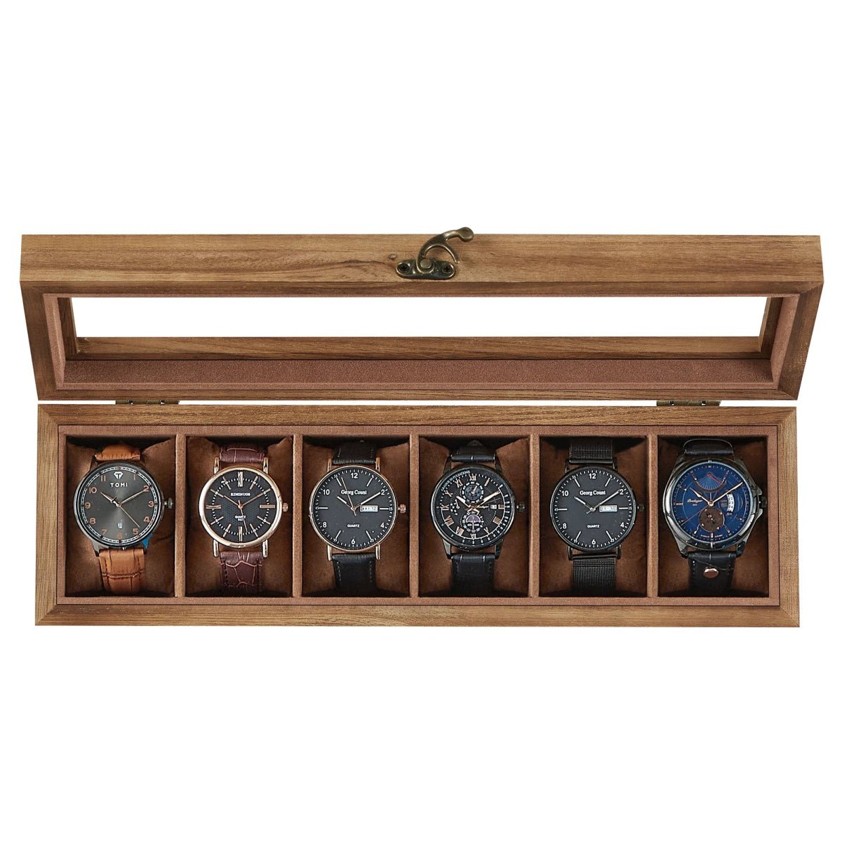 Snappo Walnut 6 - Watch Box - WatchMatic