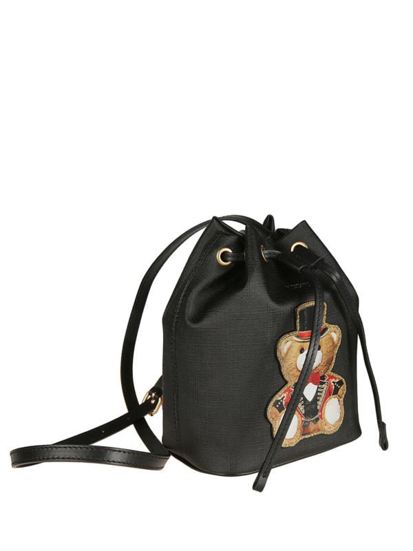 Teddy Bear Circus Leather Effect Bucket Bag - WatchMatic