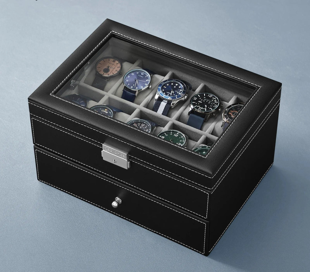 Tenoro Black 20 - Watch Box - WatchMatic