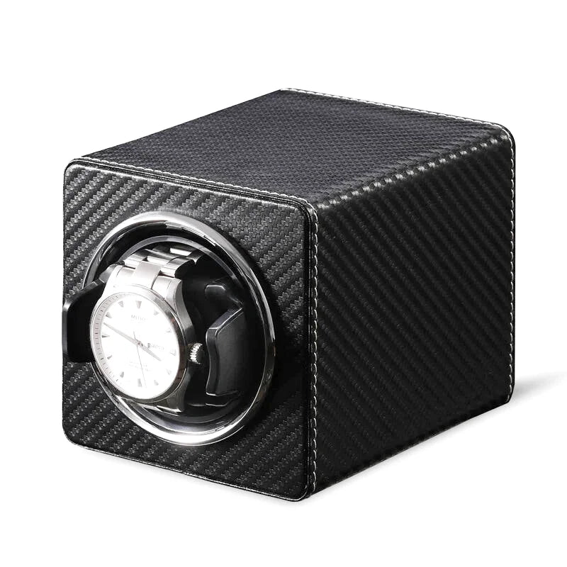 Uno Leather Single Watch Winder - WatchMatic