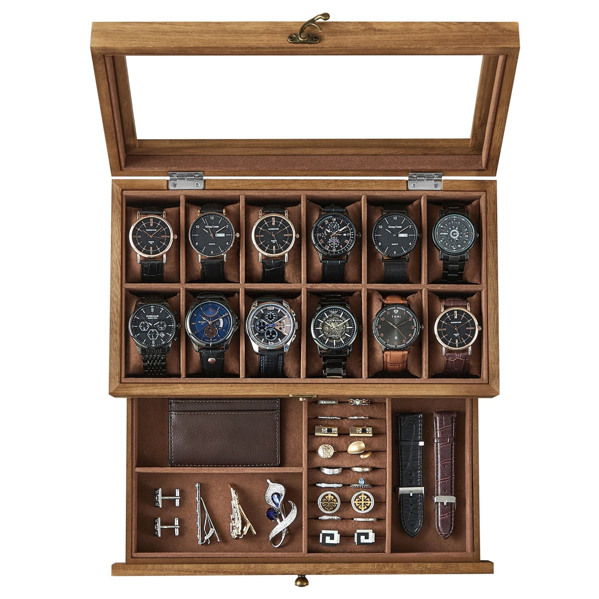 Vero Wood 12 - Watch Box - WatchMatic