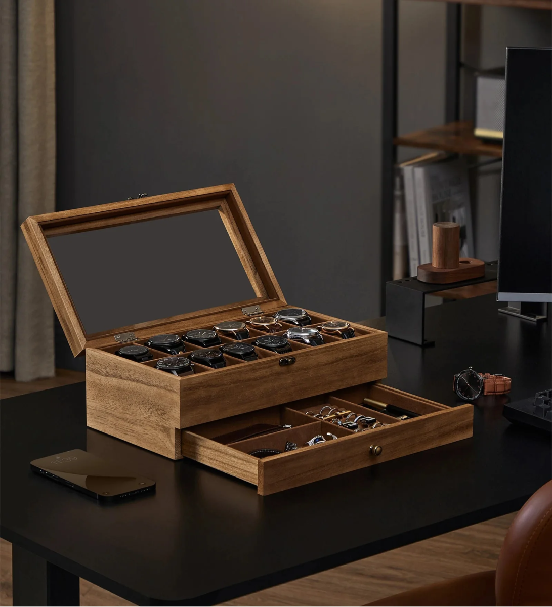 Vero Wood 12 - Watch Box - WatchMatic