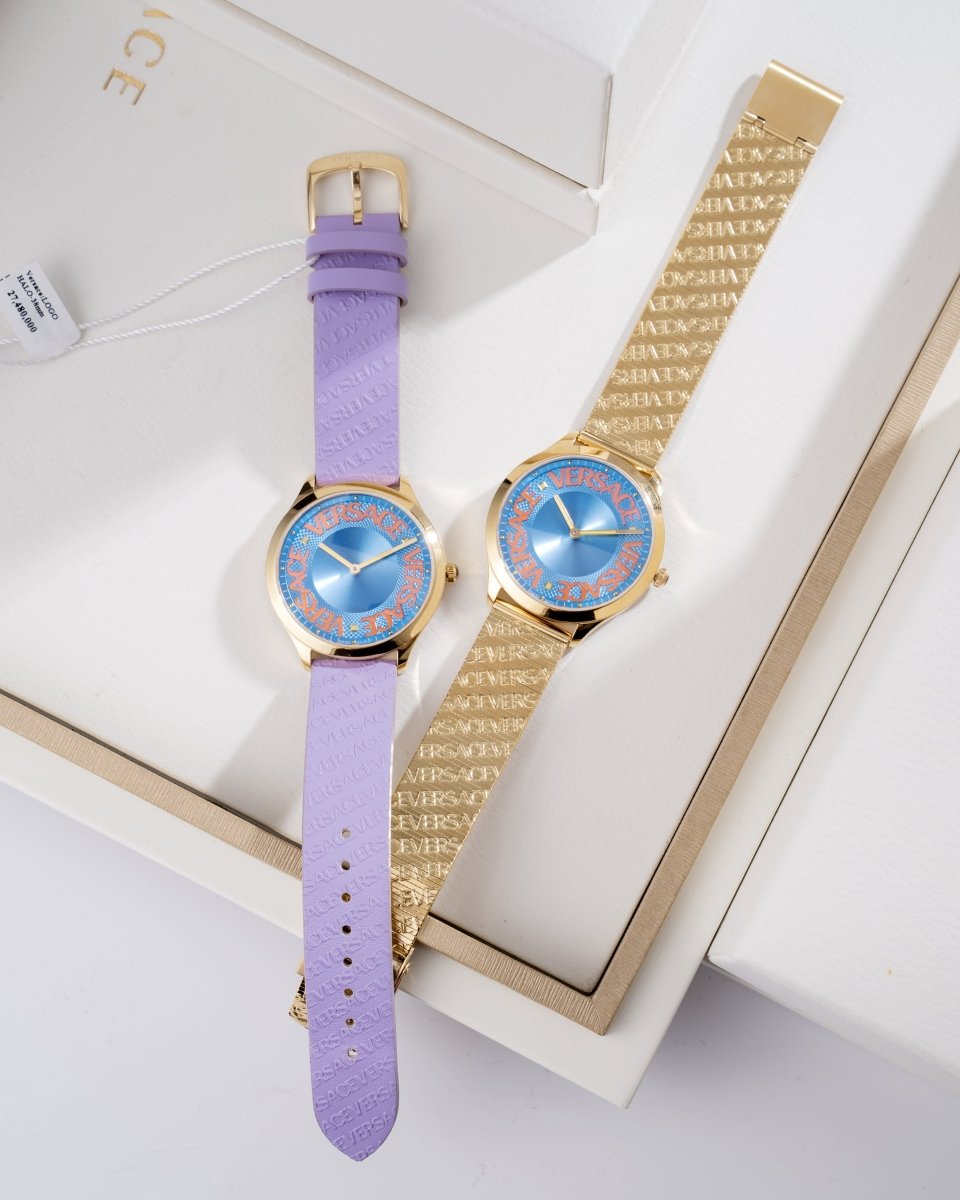 VERSACE Logo Halo Box Set Women's Watch  - WatchMatic