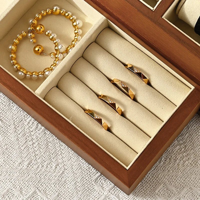 WATCHMATIC Double Layered Watch Box 14:29Beige - WatchMatic