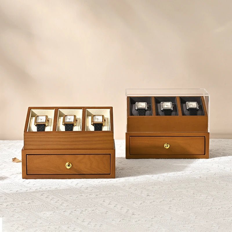WATCHMATIC Double Layered Watch Box  14:29Beige - WatchMatic
